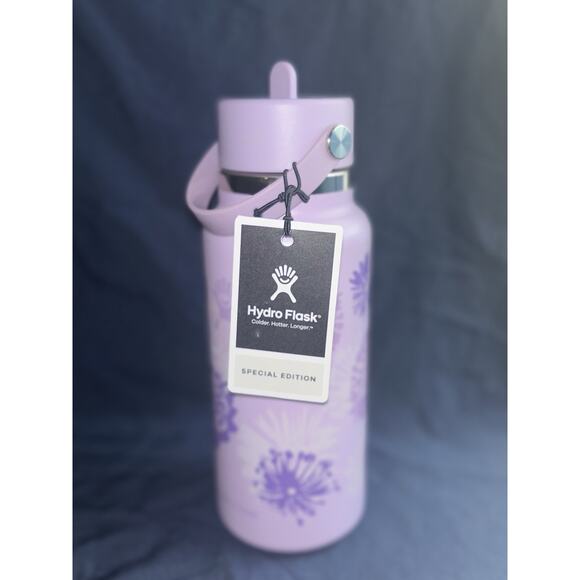 NWT HydroFlask 32 oz. Wide Mouth Bottle w/ Flex Straw Cap Pixie Limited Edition - Picture 2 of 6